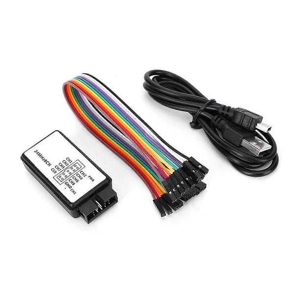 Logikanalysator 24MHz Logikanalysator Enhed USB Logikanalysator Enhed Sæt Mini Digital Lomme Størrelse 8 Kanal Input Hukommelse