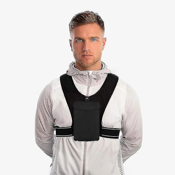 Running Vest with Reflective Details, Adjustable Fit and Storage