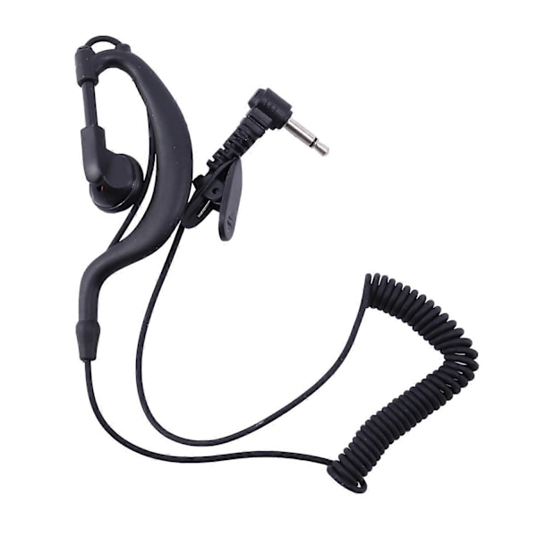 Ørehake Hodetelefon 3.5mm G-Formet Jack Lytt Bare Øretelefon Headset For Radio Høytaler Mikrofon for Walkie-