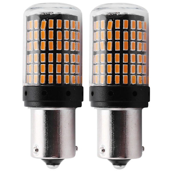 2 st superljusa No Hyper Flash 1156 Canbus bil LED-ljus BA15S P21W 144SMD 3014 Chips bil LED-blinkers bakljus LED-reservlampor