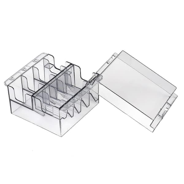 Plastblad Organizer for 8 Blader Oppbevaringsboks Stativ Klipper Kam Holder