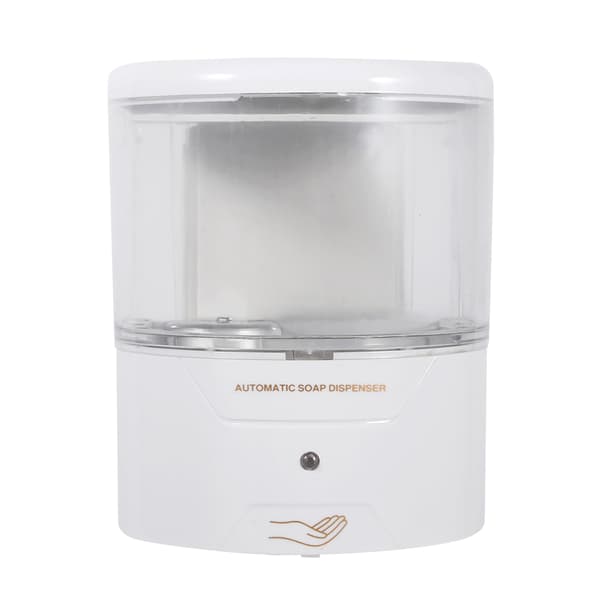 600ML hvit ABS automatisk sensor såpedispenser veggmontert automatisk dispenser