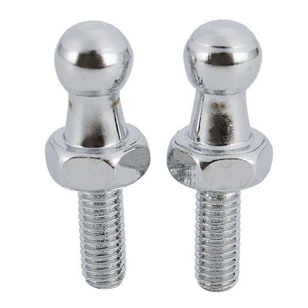 2x 10mm KUGLE-STUDBOLT M6 til Gasstøddæmper Kugleformet Bolt Bonnet STD 001