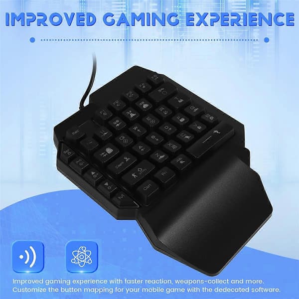 Gamepad Mobil för Kontroller Gaming Tangentbord Mus Konverter Bluetooth för IOS Android Speladapter
