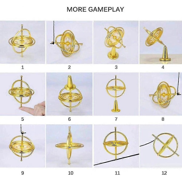 Gyroskop Metal Anti-Gravity Spindetop Gyroskop Balance Legetøj Uddannelsesmæssig Gave