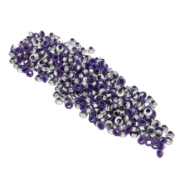 500 Pcs Iron Buttons Flat Smooth Light Bright Colorful Sewing Buttons YK4/5C32 Purple
