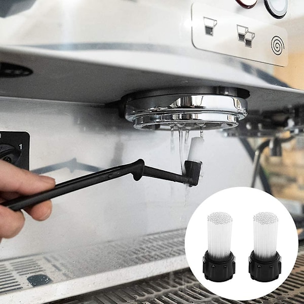7-delt rengjøringsbørste sett, praktisk børste for rengjøring av kaffemaskin, kaffekvern og annet kjøkkenutstyr