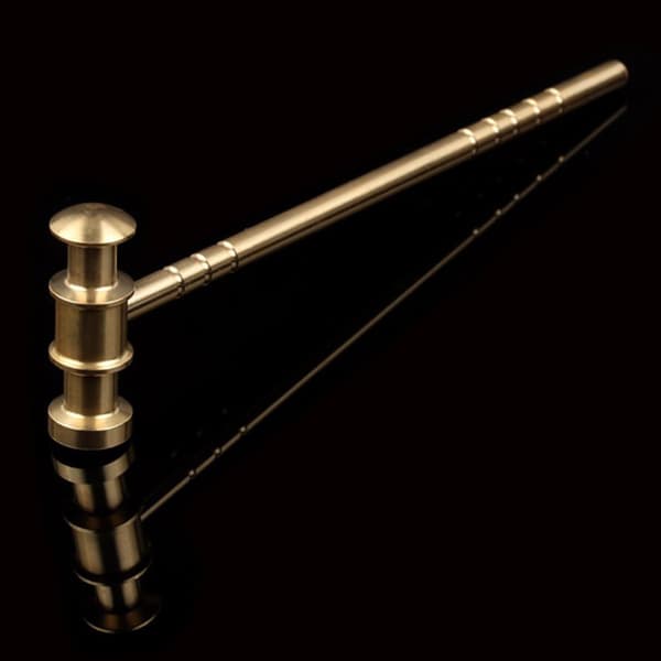 Høj kvalitet messing L150mm solid hammer DIY til manuel hammer ur reparation hammer læder hammer Han