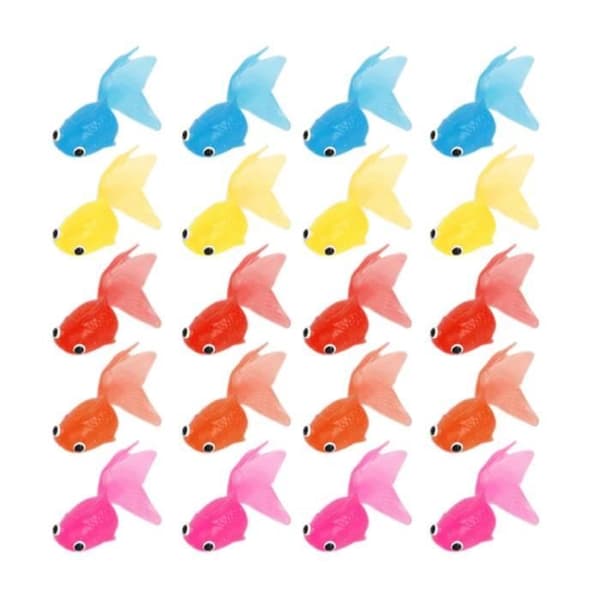 Dekorativa guldfiskleksaker - 20-pack - Barn - Simning - Djur - Babybad