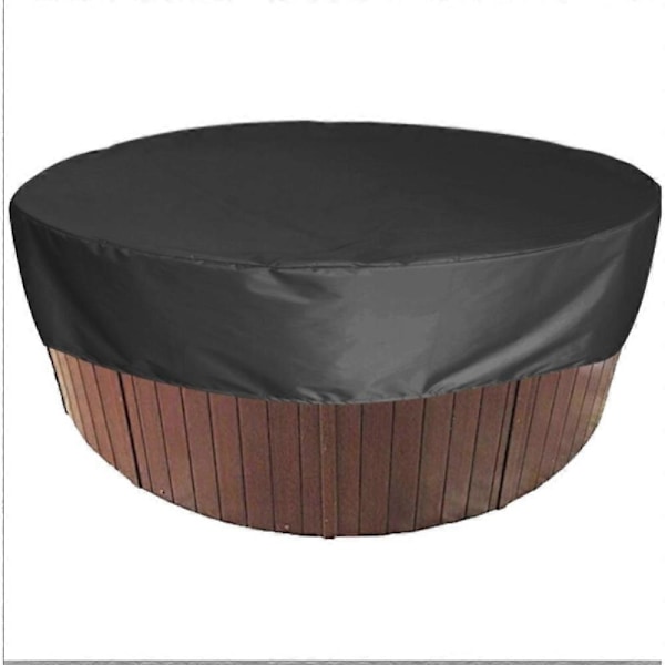 Solartäcke för rund pool, spaskydd 190T, svart 200×30 cm