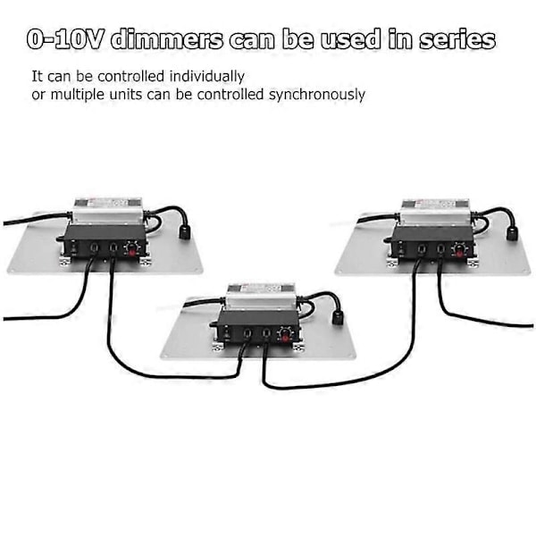 DC 0-10V Dimmerströmbrytare Seriekopplingsbar Synkronstyrenhet Rotationsvred PÅ/AV för 0/1-10V Dimmbara LED-drivare El