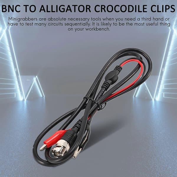 Oscilloskopprober BNC til Alligator Krokodilleklemmer BNC til Mini Krokledninger BNC til Dobbel Stabling Ba