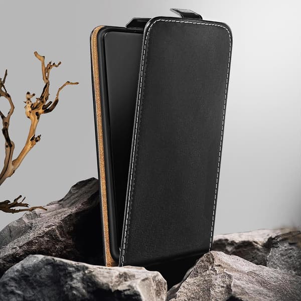Folio-etui til Galaxy S24 Plus Vertikal med kortlomme, Sort