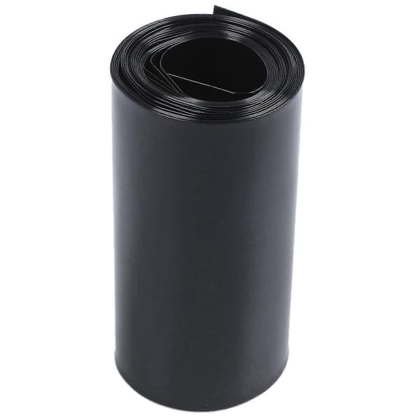 70mm/44mm PVC-lämpö kutistusputki musta 2m 6,5ft