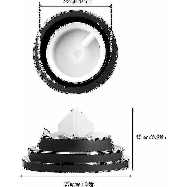 Sæt af 3 Membraner til Siamp Flydeventil Lavt Vandtryk til Siamp Kugleventil Membranpakning til Toilet