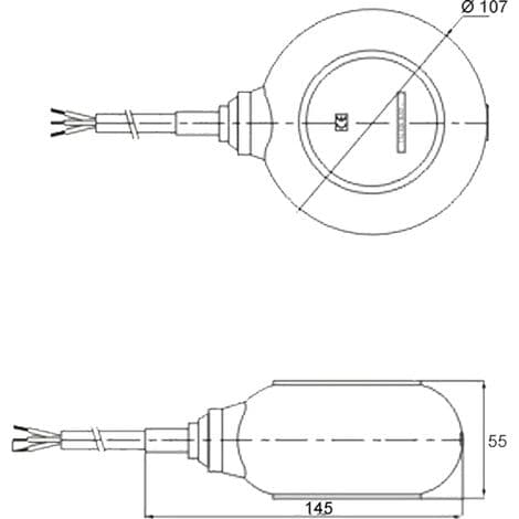 5m 250V 10A pyöreä uimurikytkin uppopumpulle