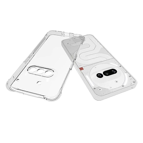 TPU-puhelinkotelo Nothing Phone (3a) -puhelimelle, liukumaton, läpinäkyvä