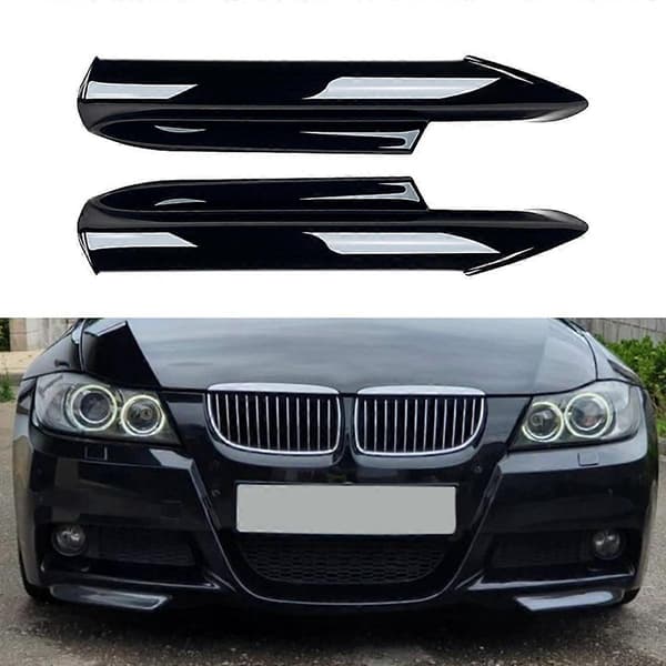 Til 3-serie E90 E91 320I 330I 2005-2008 Frontkofanger Læbe Vinkel Diffuser Splitter Spoiler Beskytter