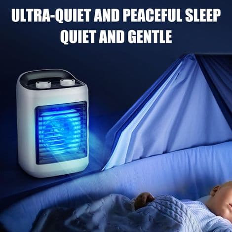 Bærbar Aircondition/Ventilator/Luftkøler til Indendørs Brug, Lille Køler