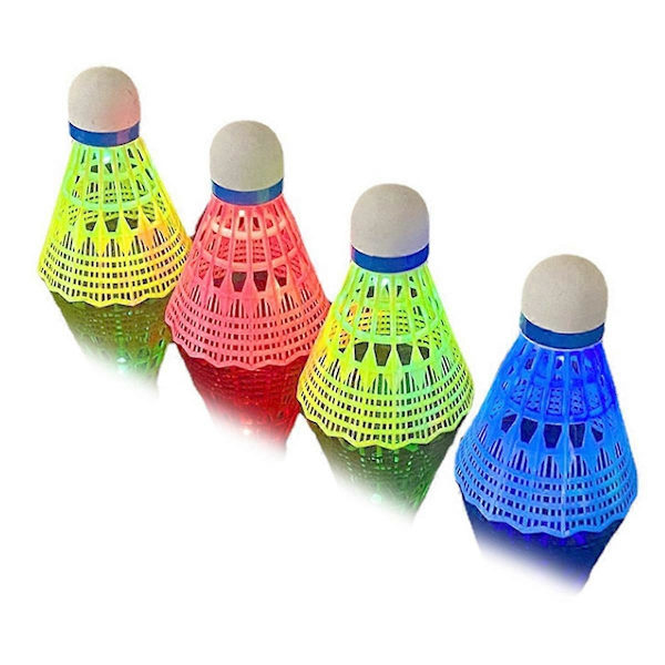 Lysende Badmintonballer Sett multicolor