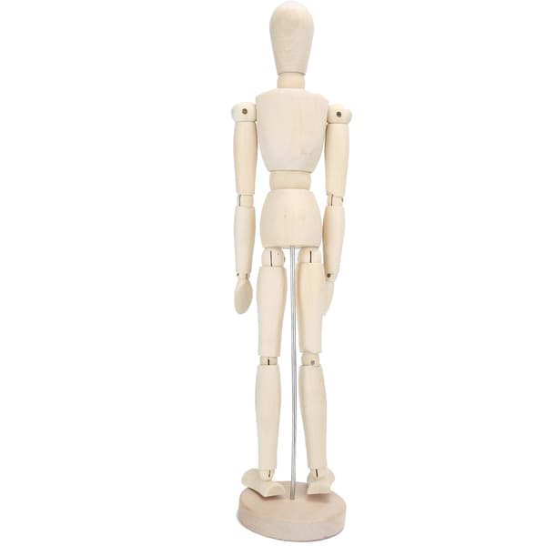 Articulated Solid Wood Artist Doll for Sketching, Drawing, and Painting Practice