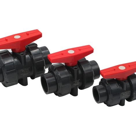 Dobbelt omløbsventil til opløsningsmiddelsvejsning, 25 mm diameter, PVC kugleventil, kugleventil, kugleventil til swimmingpool, DN20 (indvendig diameter 25 mm)