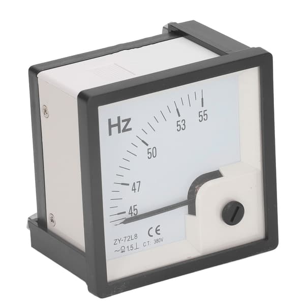 AC Frequency Meter 45 to 55Hz 1.5 Class Accuracy 72x72mm Panel Frequency Tester AC380V