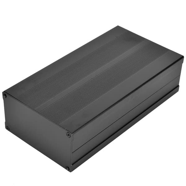 Aluminium Alloy Project Box DIY Sand Black Enclosure Electronics Protection Case 55 x 106 x 200 mm