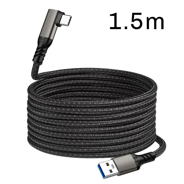 Link-kabel för Quest 2 VR USB 3.2 Snabbladdningskablar Dataöverföring Snabbladdning VR-headsettillbehör, 1,5 meter