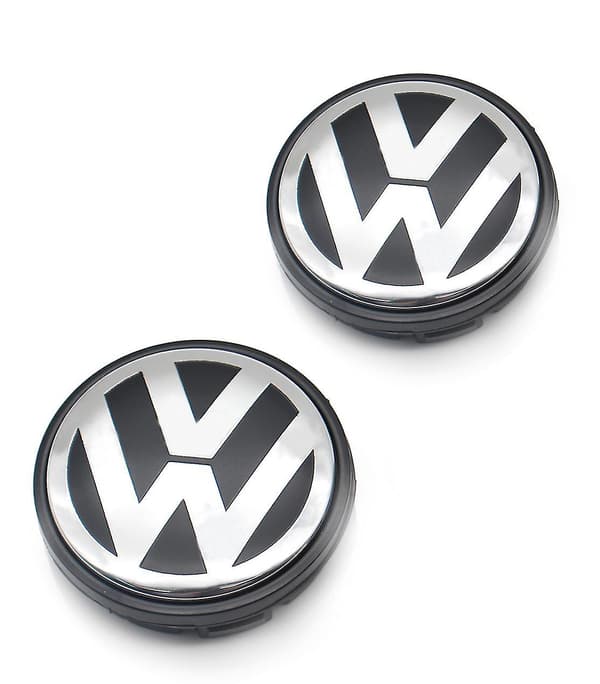 Fälgnavkapsel Satin Svart Högkrom 65mm - 2-pack