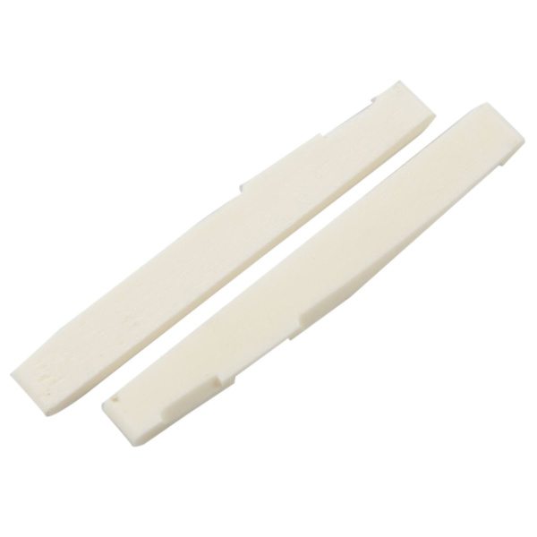 6-strängad akustisk benbrogitarr slitsad sadel gitarrdelar (2-pack)