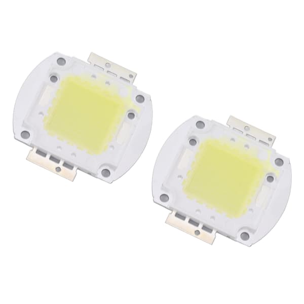 2-pack runda 100W högeffekts LED-chip, 9600LM 6000K vit, för hemstudio utställning matstrålkastare