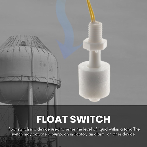 uxcell 5 stk. ZP4510 Flydende Vandniveau Sensor Lodrette Flydeskiftere