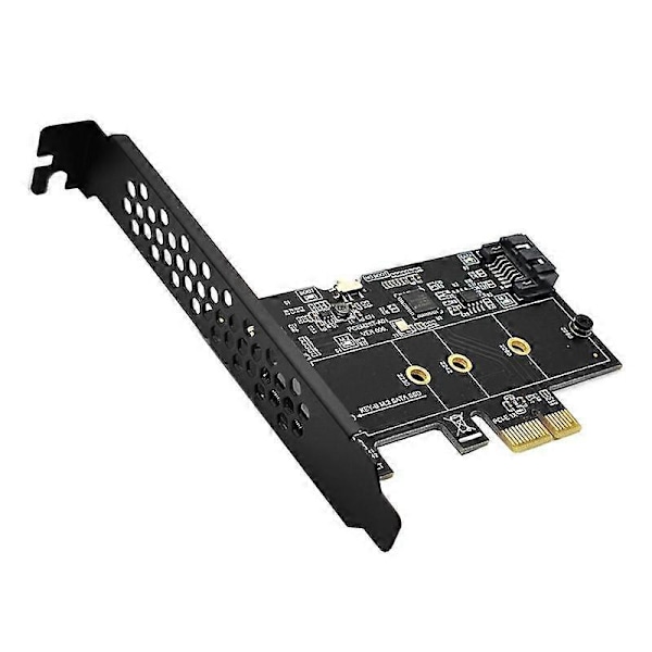 PCI-E til SATA3.0+M2 NGFF Udvidelseskort 6Gbps Adapterkort Udvidelse IPFS Harddisk Adapterkort