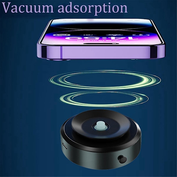 Mobiltelefonholder Magnetisk Vakuumsugning Bilbeslag Universal Dobbeltsidet Sugning Monter 360 Rotation