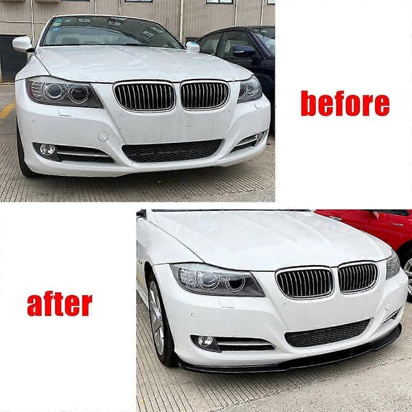 3st Bil Främre Stötfångare Splitter Läpp Diffusor Spoiler Skydd För 3-serie E90 E91 320i 330i 2009-2012 Svart