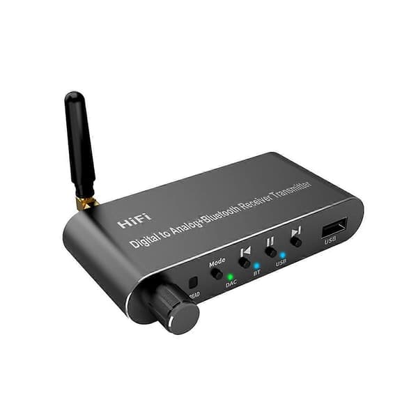 Bluetooth 5.1 Sender Modtager Audio Adapter Coxial/Optisk Adapter Digital Til Analog Konverter