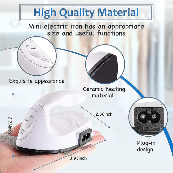 Mini Craft Iron Mini Heat Press Mini Iron Portable Handheld Heat Press Small Iron With Charging Base