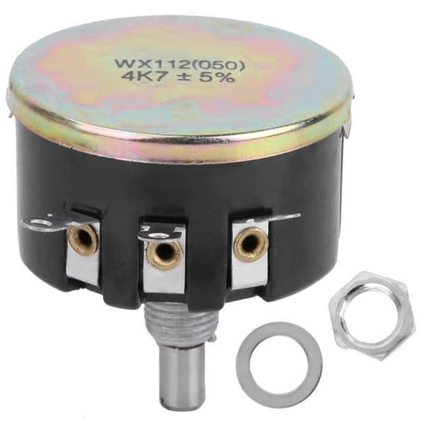 5W Single Turn Wirewound Potentiometer Spiral WX112(050) 4.7k