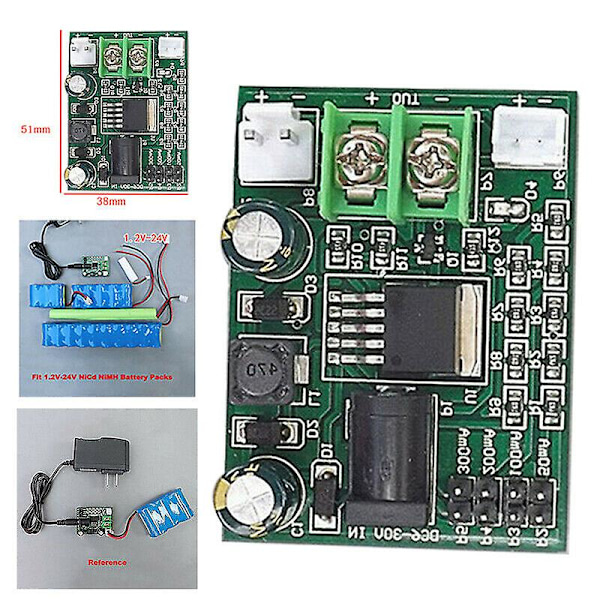 1.2~24v 2.4 3.6 12v Ni-cd Ni-mh Nicd Batteriladermodul Ladingsplate Hfmqv