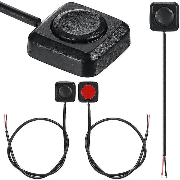 4 stk. Momentan Tænd/Sluk-Knap 12V 24V Overflademontering Mini Knapswitch