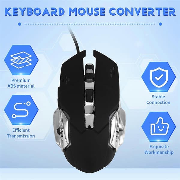 Gamepad Mobil til Controller Gaming Tastatur Mus Konverter Bluetooth til IOS Android Spiladapter