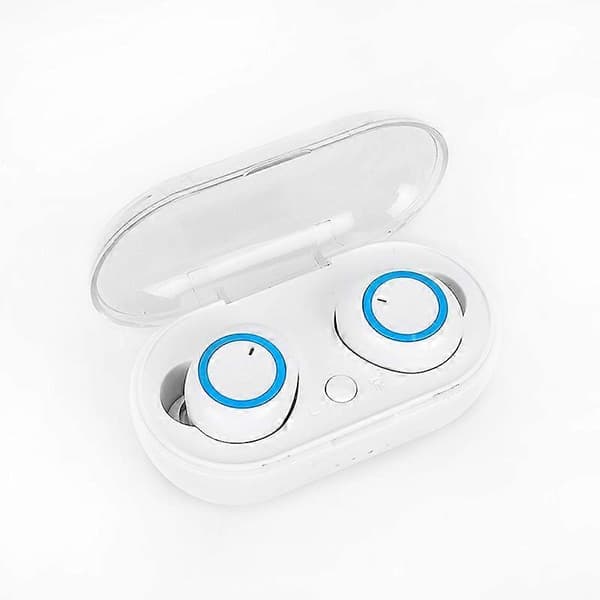 Y50 bluetooth headset TWS2 bluetooth headset mini bærbar trådløs a2 bluetooth headset 5.0 touch touch Sort rød - farveboks emballage