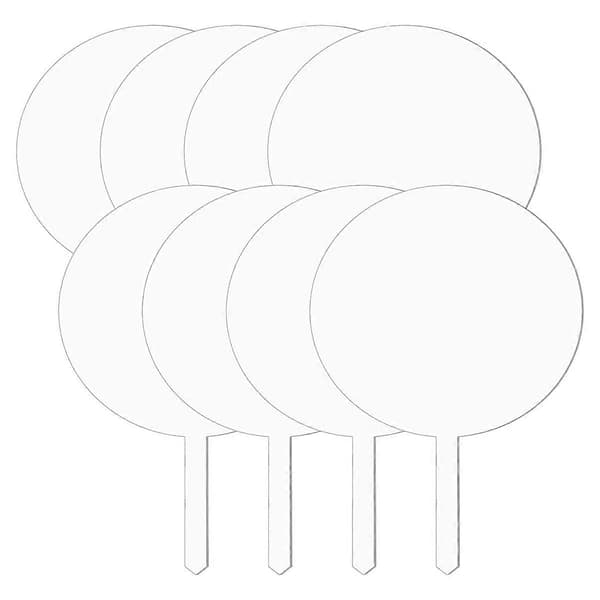 Akryl Kagepynt Rund Cupcake Topper Tom Kagepynt Pind, DIY Akryl Kagepynt Tom Cirkel