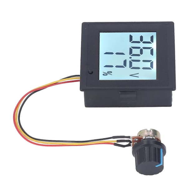 DC Motor Hastighedsregulator med Startkontakt LCD Børstet Motor Strømmåler Regulator DC12?36V