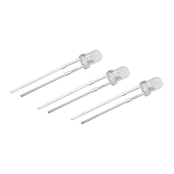3mm Hvit LED Lys 100 stk Lysdiode