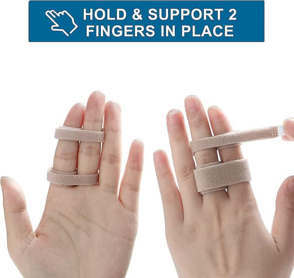 12 stk. finger tape til fastklemte, hævede, dislokerede fingerled, fingerskinner