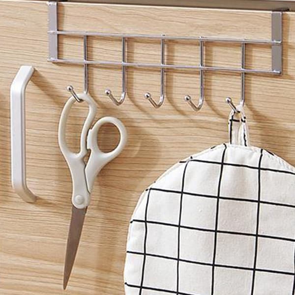 Over-the-Door Hook No Drilling Space-Saving Hanging Organizer for Towel Cloth Bag Entry Kitchen