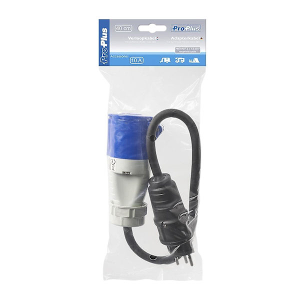 Adapterkabel 40 cm 3x1.5mm² fra schweizisk stik til CEE
