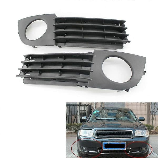 Bil Tåkelys Lampe Deksel Støtfanger Grill Passer for - A6 C5 2002-2005